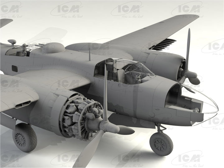ICM ICM48284 1:48-B-26-50 Invader, Korean War American Bomber, grau, Mittel