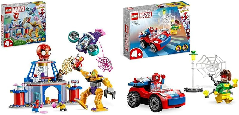LEGO Marvel Spidey und Seine Super-Freunde Das Hauptquartier von Spideys Team & Marvel Spider-Mans A