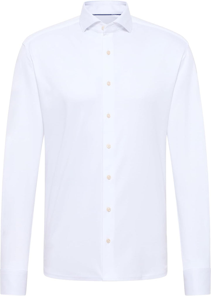 ETERNA Herren Long Sleeve Modern Fit White Uni Soft Tailoring Jersey T-Shirt 41 Weiã, 41 Weiã