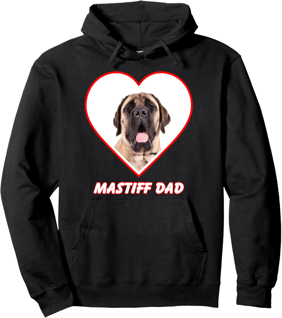 Mastiff Dog Dad Pullover Hoodie