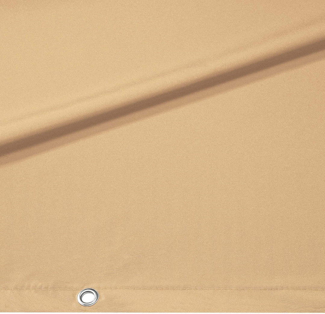 CelinaSun Sichtschutz Balkon 0,75 x 3 m Sand beige PES Balkonbespannung mit Kabelbinder wasserabweis