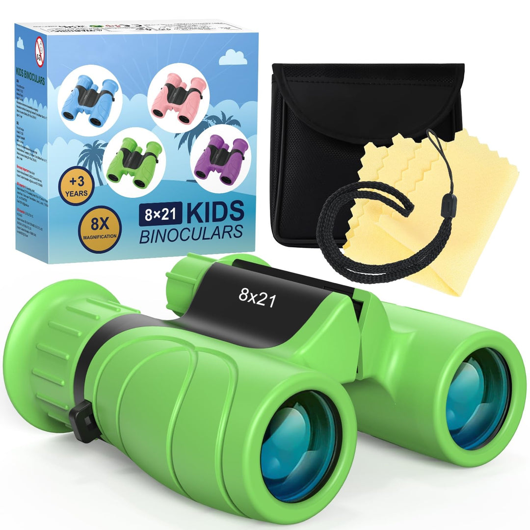 Kizplays Fernglas für Kinder, 8x21 Ferngläser Klein Fernglas Klein für Erwachsene und Kinder, HD Fel