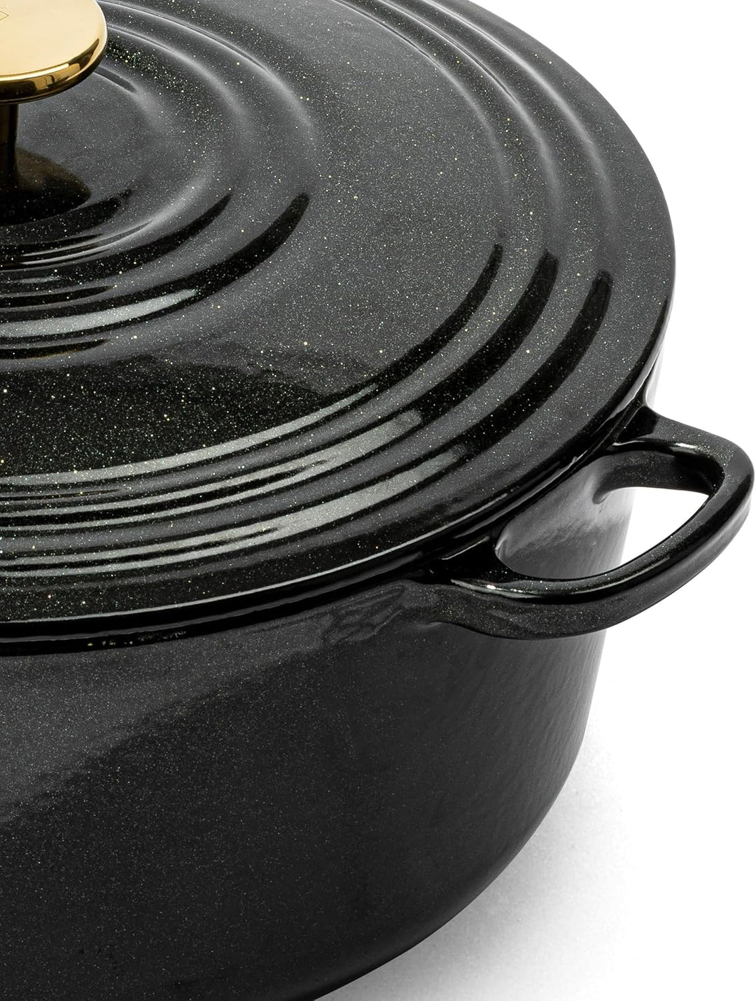 BK Cookware Bourgogne Deutsches Emaille-Gusseisen, 28cm/6,7Liter Schmortopf Auflaufform mit Deckel,D