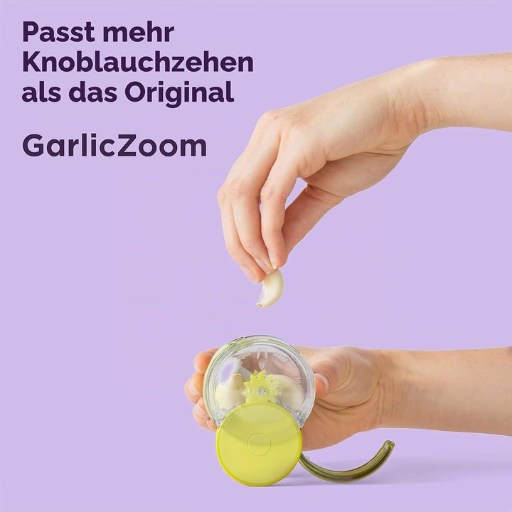 Chef'n GarlicZoom Knoblauch Zerkleinerer, Zwiebelschneider, Gewürzmühle Küchenhelfer, Gemüseschneide