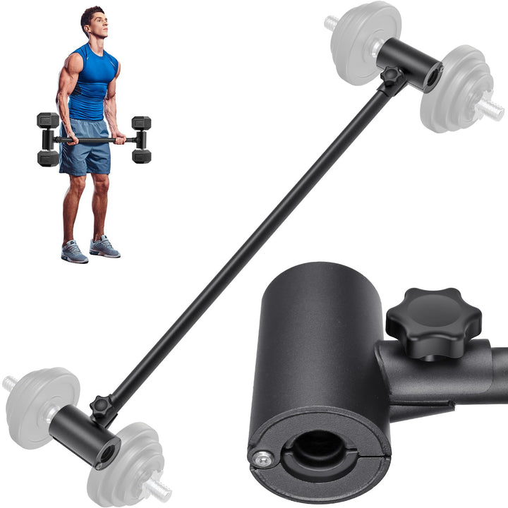 Kipika Verstellbarer Hantel zu Langhantel Konverter - EZ Curling Bar Adapter - Vielseitige Gewichthe