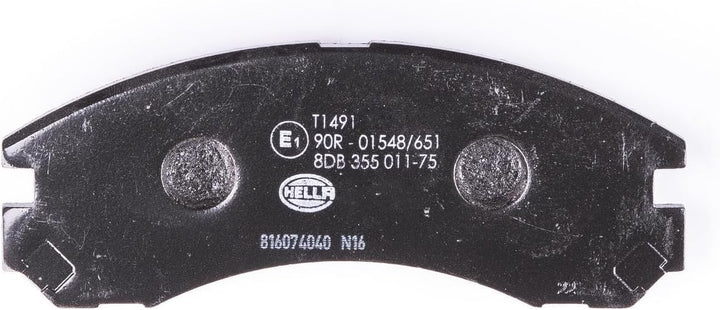 HELLA PAGID 8DB 355 011-751 Bremsbelagsatz - T1491 - Dicke/Stärke: 15.7mm - Bremssystem: Akebono - m