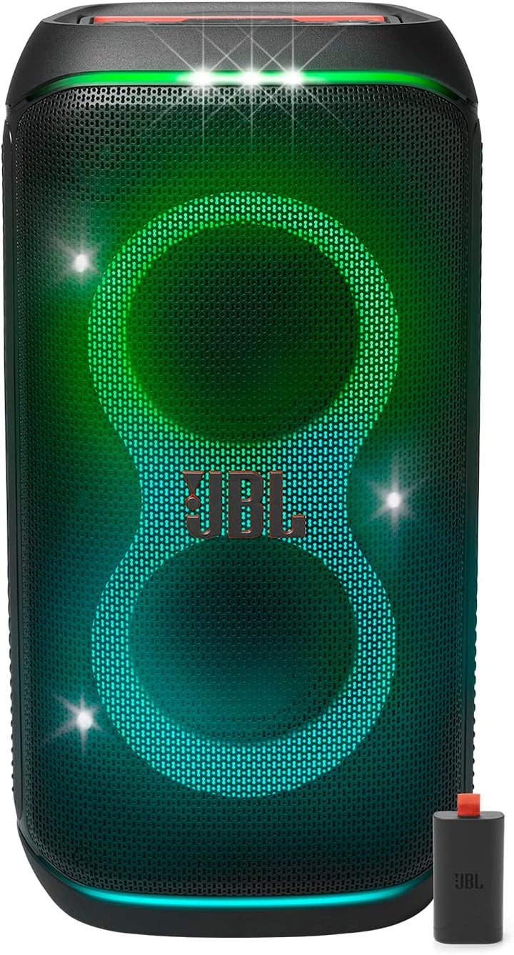 JBL Der Akku Battery 200 lässt Sich in Sekundenschnelle austauschen, sodass PartyBox Club 120 die Pa