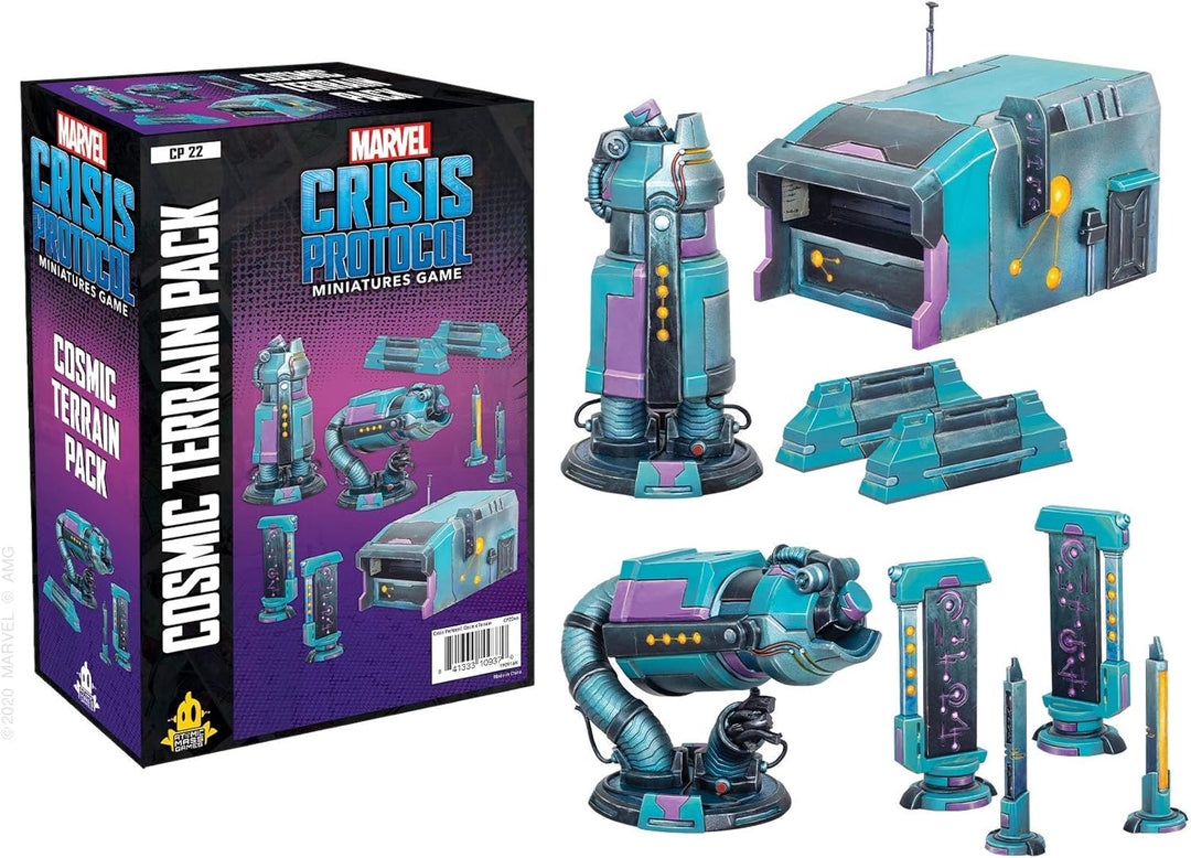 Atomic Mass Games, Marvel Crisis Protocol: Terrain Expansion: Cosmic Terrain Pack, Miniatures Game,
