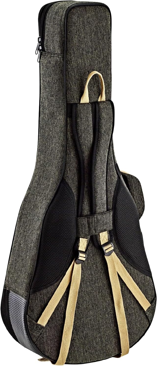 Ortega Guitars gepolstertes Soft Case - für 3/4 Akustikgitarren - Leinen, Baumwolle, Veloursleder -