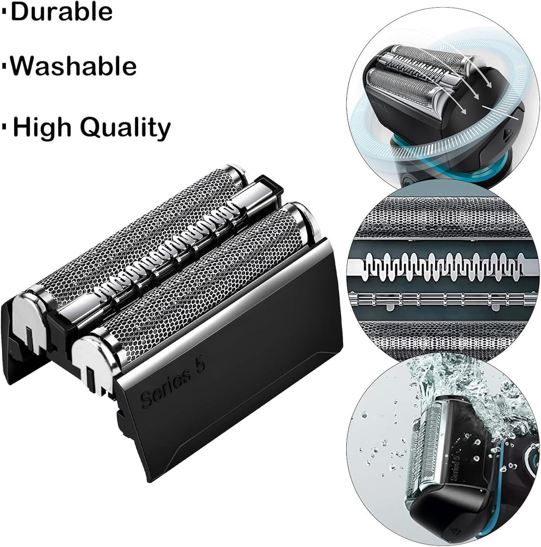 Elektrischer Scherkopf für Braun Serie 5,52B Kompatibel Mit Braun Series 5 Scherkopf,Schwarz Series