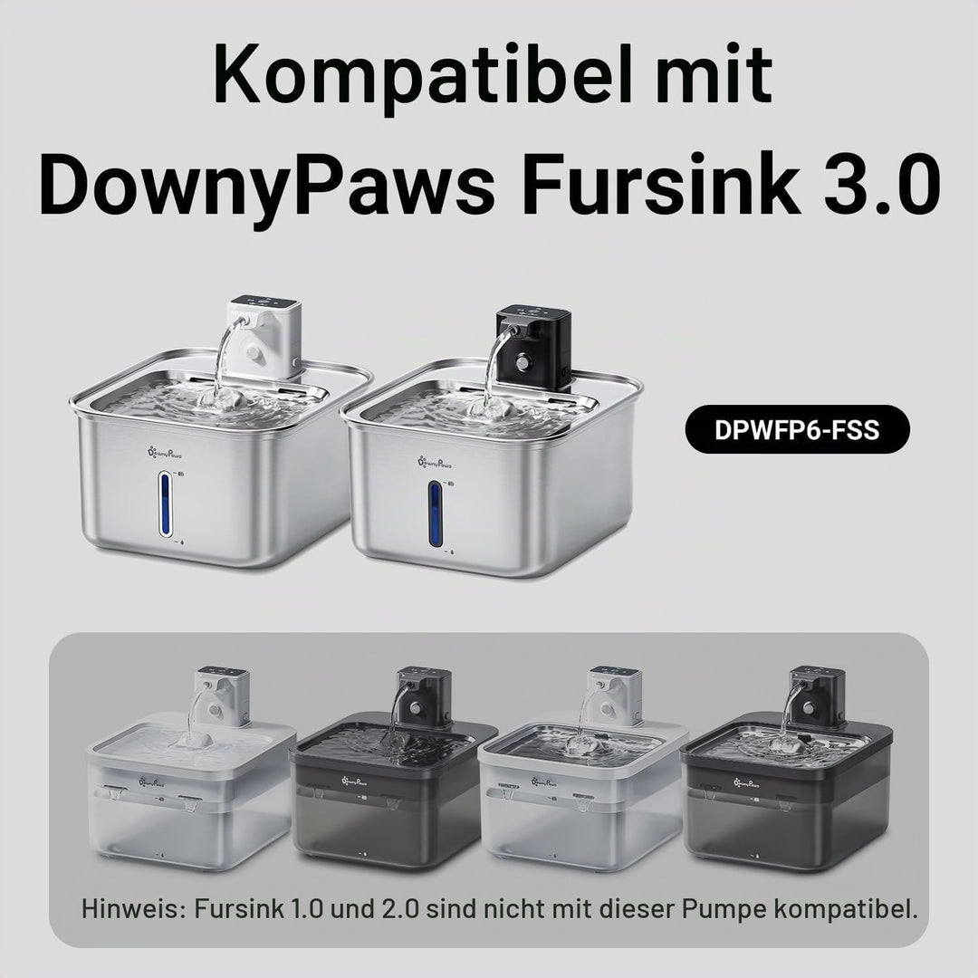 DownyPaws Katzenbrunnen Pump für DPWFP6-FSS, Weiss Wasserpumpe Weiss, Wasserpumpe Wei&amp;