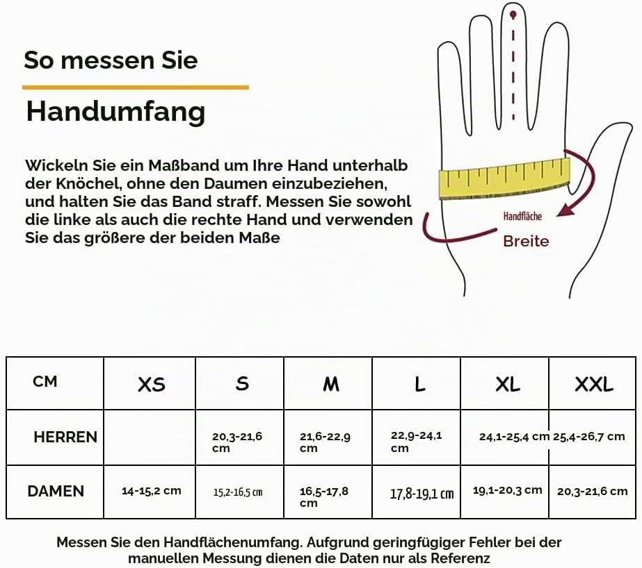 MGGMOKAY Damen Lederhandschuhe Kaschmir gefüttert L Rötlich-braun(thouchscreen), L R&amp;
