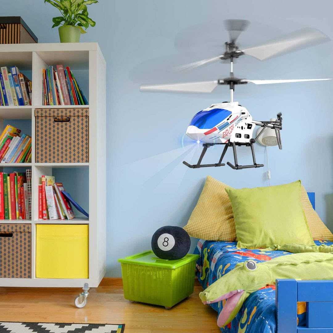 DEERC DE28 Hubschrauber Ferngesteuert,für Einsteiger,Indoor RC Helikopter Spielzeug mit LED-Beleucht