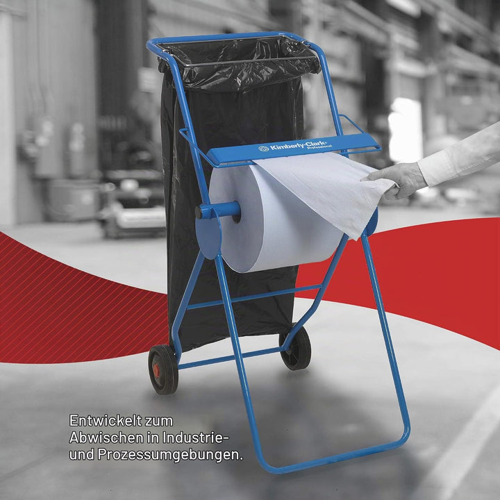 WypAll® L10 Reinigungstücher 7200, 1-lagige blaue Jumborolle für leichte Reinigungsaufgaben mit schn