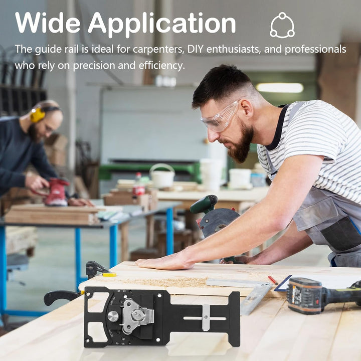 Einstellbarer Winkel Spursäge Quadrat, Verstellbares Schienensägewinkel mit -60° bis 60° Schnellem P