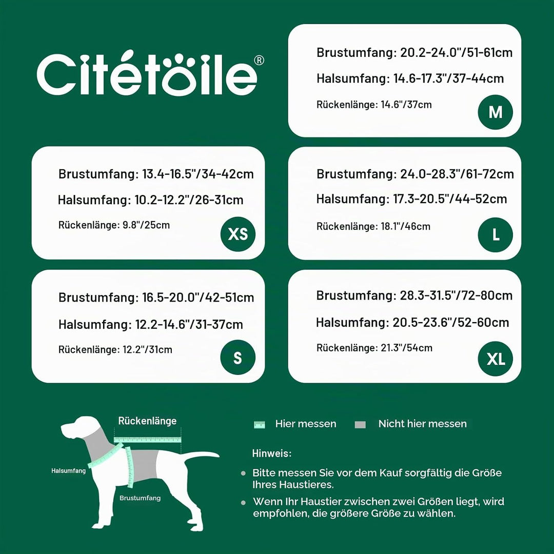 CITÉTOILE Warme Hundemantel Fleece, Wintermantel Winterjacken für Kleine/Grosse/Mittlere Hunde, Hund