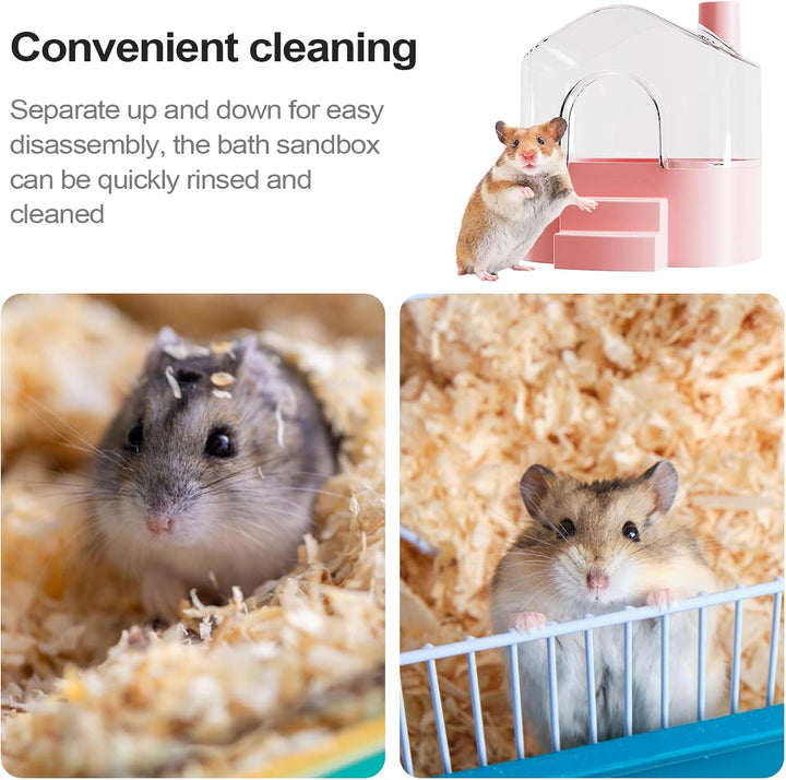 Hamster Sandkiste | Transparenter Grosser Hamster Badebehälter,Kleintierhäuser &amp; Habitate Zur Reinig