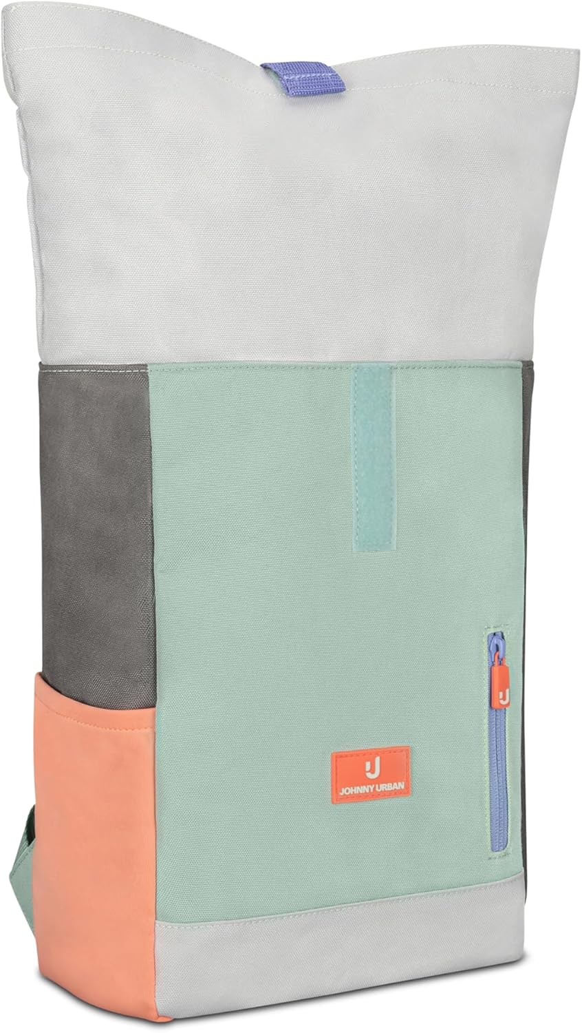 Johnny Urban Rucksack Kinder Jungen & Mädchen Mint - Junior Aaron - Kinderrucksack mit Brustgurt - A