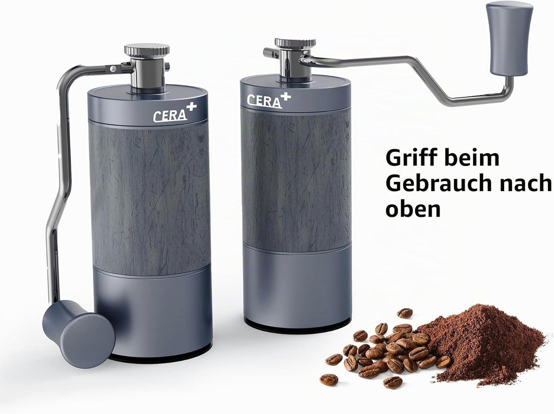 manuelle Kaffeebohnenmühle, professionelle kleine kaffeemühle manuell, mit 90 einstellbaren Einstell