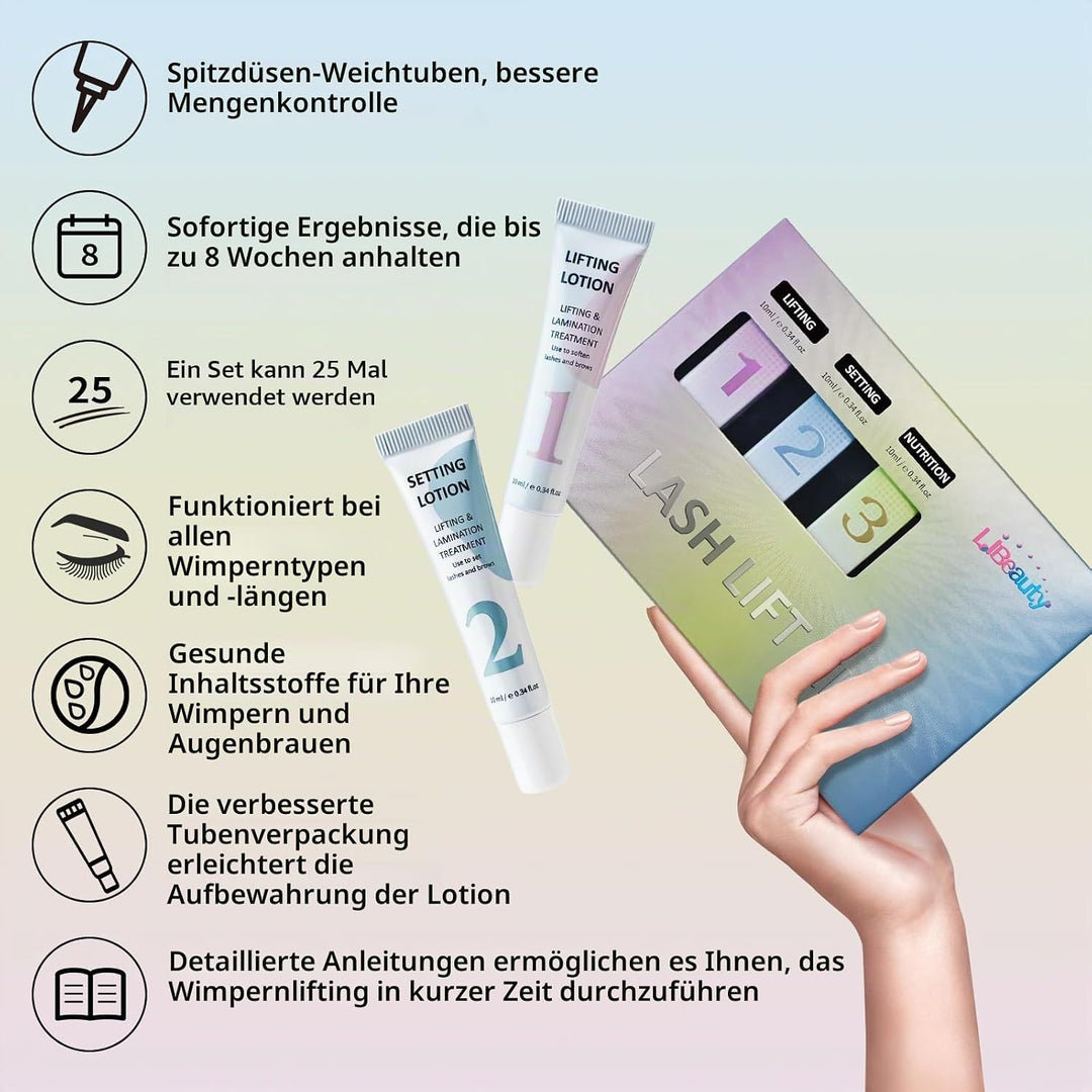 Libeauty Lash Lifting Set &amp; Wimpernlifting Set – Augenbrauen Lifting &amp; Wimpernlifting – Tubendesign