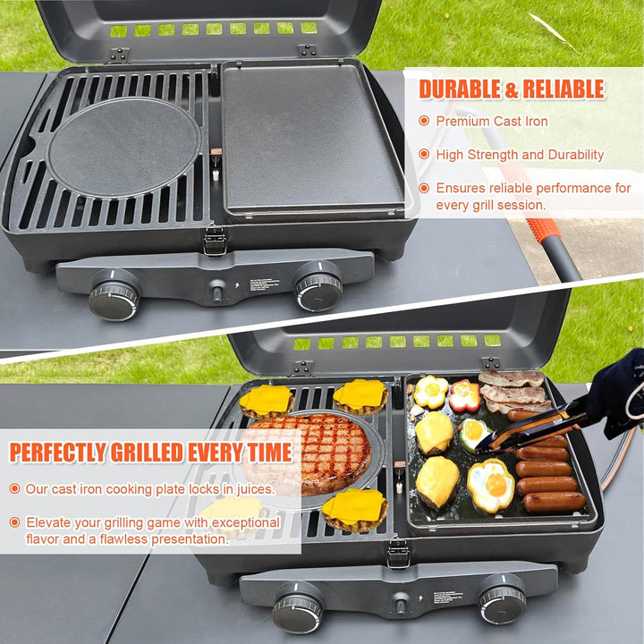 GFTIME Antihaft Grillplatte für Enders Urban II, Urban Pro II, Explorer II, Explorer Pro II, 31,5 ×