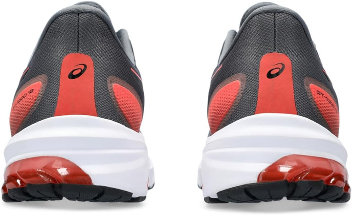 ASICS Herren Gt-1000 12 Sneaker 41.5 EU Carrier Grey True Red, 41.5 EU Carrier Grey True Red