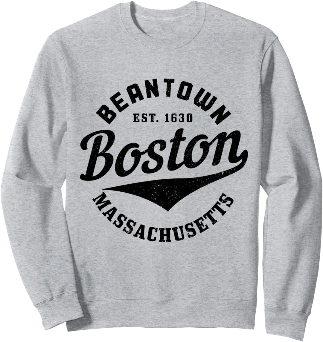 Boston Massachusetts Beantown East 1630 Pride Vintage Sweatshirt