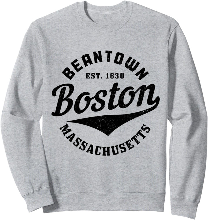 Boston Massachusetts Beantown East 1630 Pride Vintage Sweatshirt