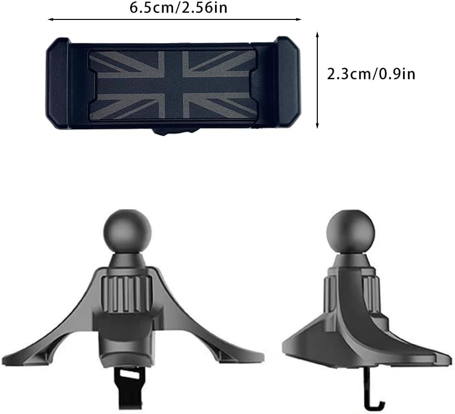 Auto Telefon Halter, Für Mini Cooper R50/R52/R53 Runde Luft Ventilation Telefon Halter für iPhone &