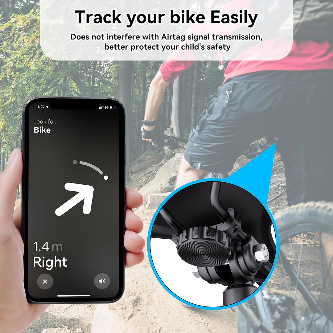 AirTag Fahrradhalterung unter dem Sattel – Versteckte, wasserdichte GPS-Tracker-Hülle für AirTag Fah