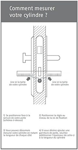 ABUS EC-SNP 45002Türzylinder Für Aussentüren/Wohnungstüren, silber, 35/40 mm, 35/40 mm