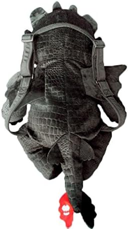 Joy ToyUnbekannt 76063 Drachenzähmen Dragons-Thootless Plüschrucksack, schwarz