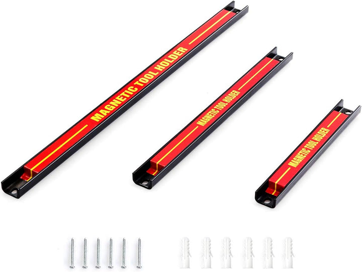 GOPLUS Magnetleiste, Magnet Werkzeughalter Rot, Werkzeug Halterung, Werkzeugleiste, Magnetischer Wer