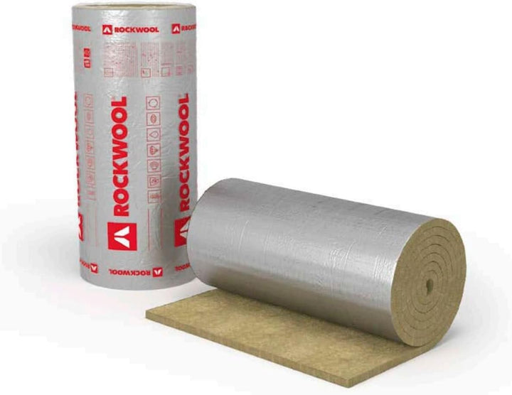 Rockwool KLIMAMAT Steinwolle Isolierung Lamellenmatte alukaschiert 80mm - 1,5m x 1m Zuschnitt, 80mm
