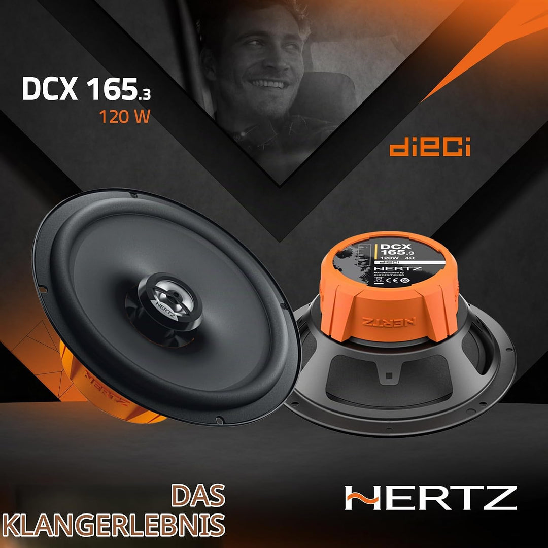 Hertz Dieci DCX 165.3 16,5cm 2-Wege Koaxialsystem Set Coax 2Way 165mm 1 Paar/2Stück
