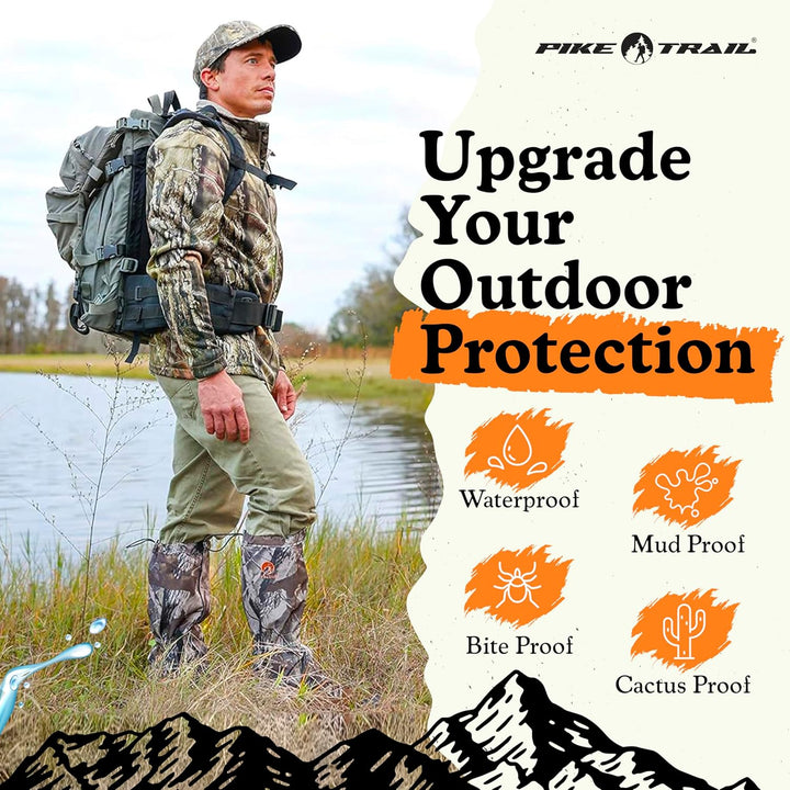 Pike Trail Unisex Trekpro Verstellbare Beinmanschette in voller Länge Grau, Einstellbar Grau