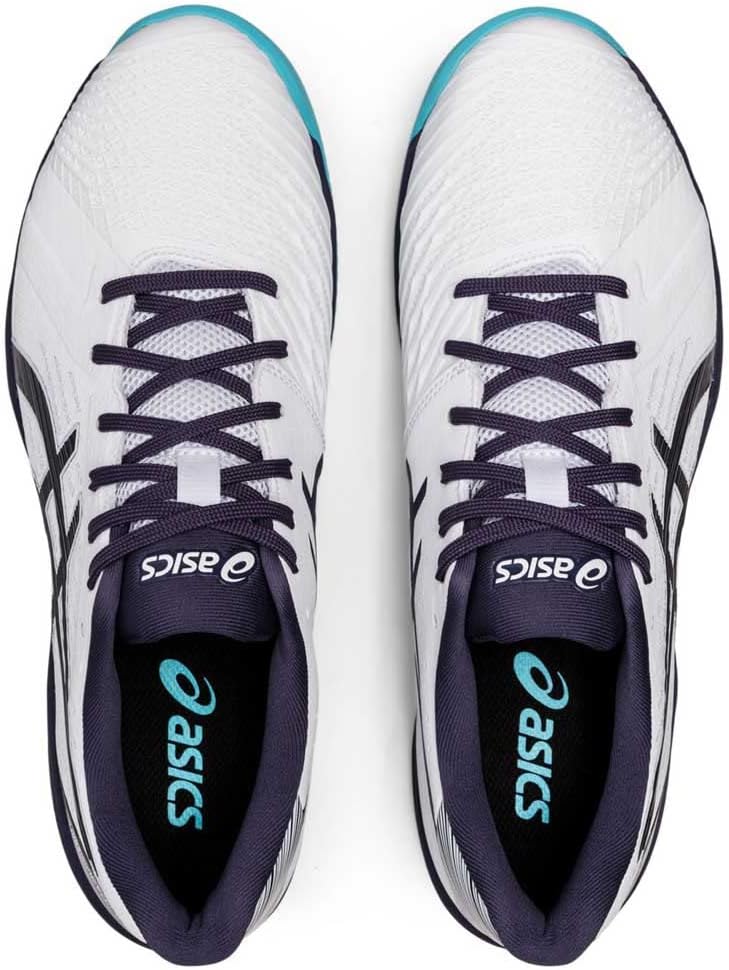 ASICS Herren Solution Swift Ff Clay Sneaker 44 EU White Indigo Fog, 44 EU White Indigo Fog