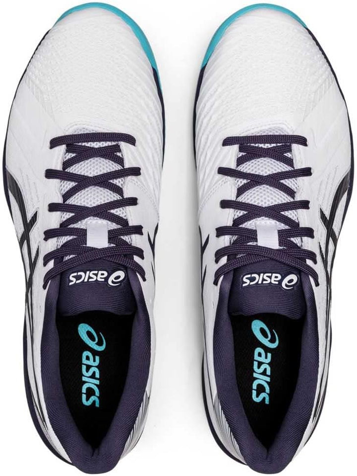 ASICS Herren Solution Swift Ff Clay Sneaker 44 EU White Indigo Fog, 44 EU White Indigo Fog
