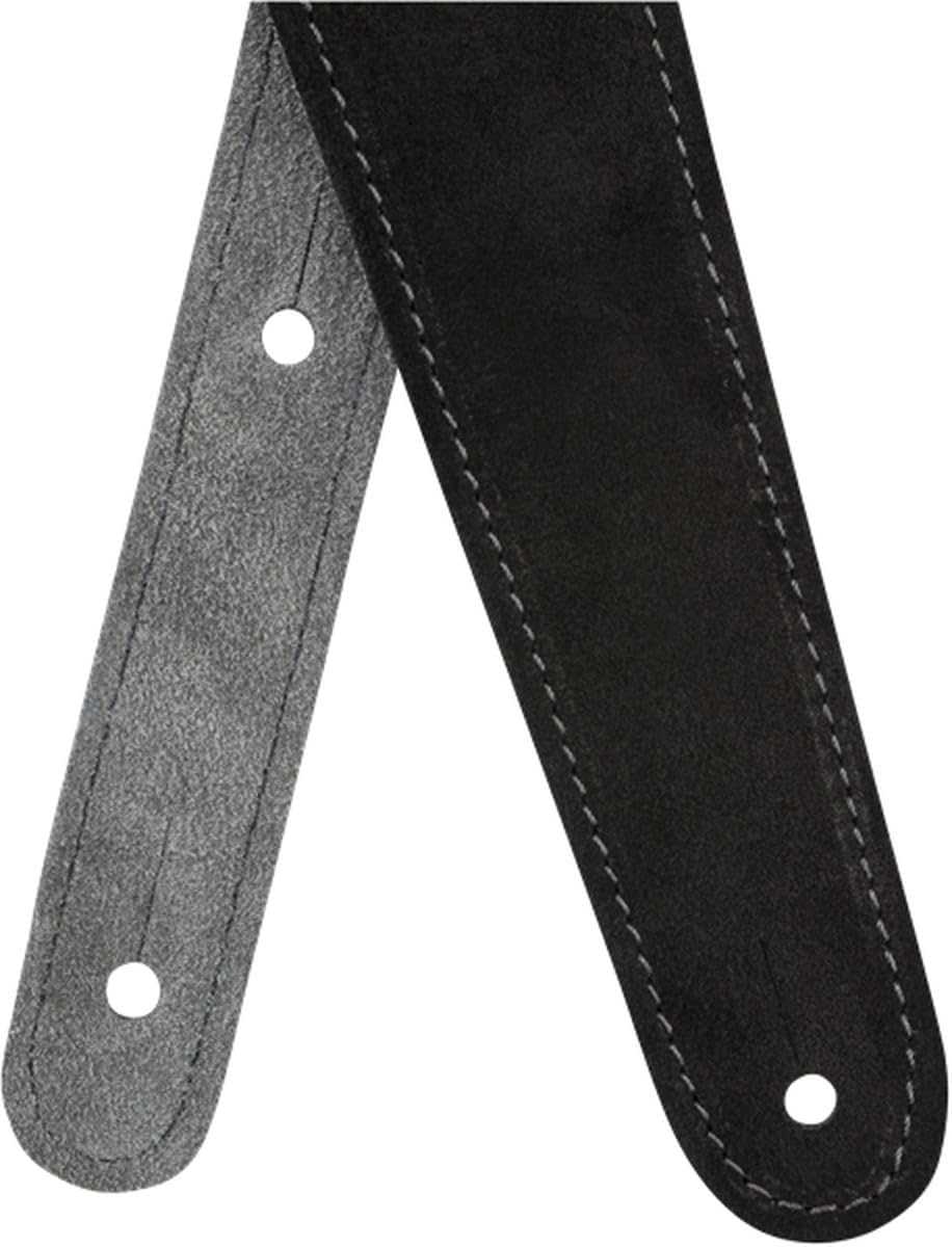 Fender© 2" Suede Strap, Black/Gray, Rev. Schwarzgrau, Schwarzgrau