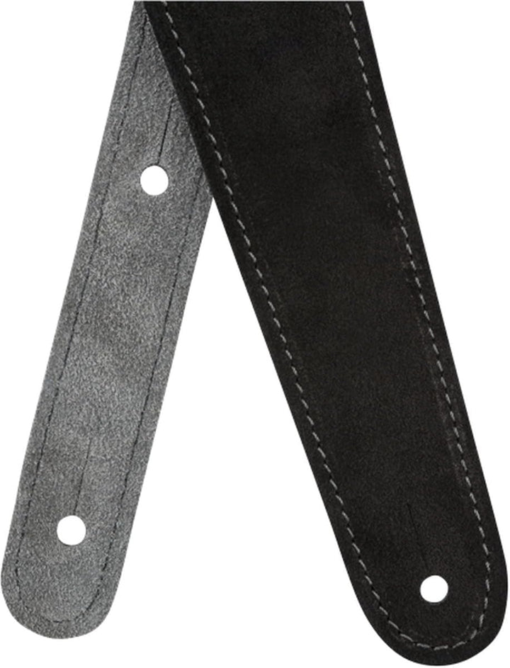 Fender© 2" Suede Strap, Black/Gray, Rev. Schwarzgrau, Schwarzgrau