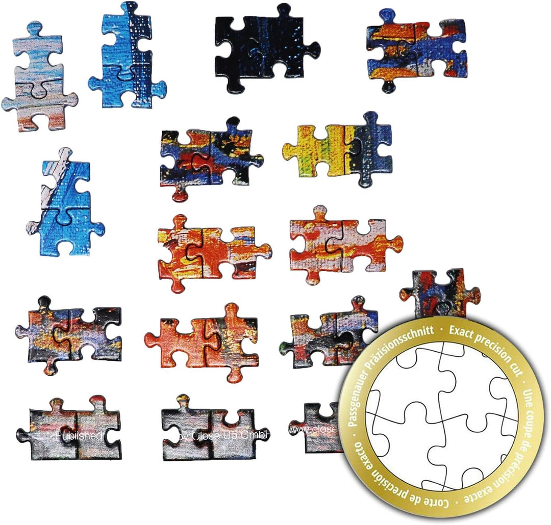 Close Up Premium Puzzle 2000 Teile - Caféterrasse am Abend Puzzle von Van Gogh (68,8 x 96,6 cm)
