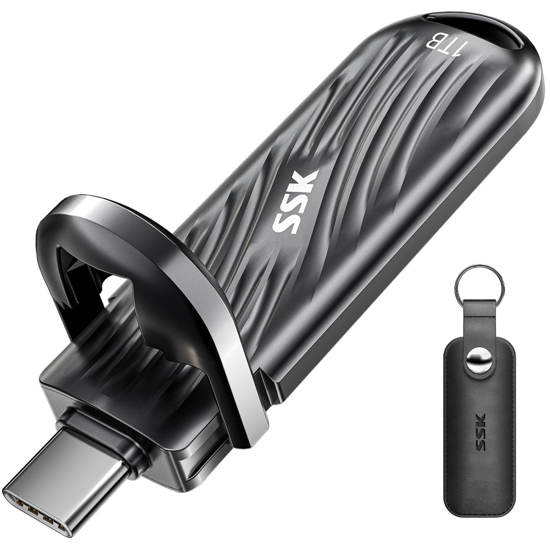 SSK USB 1TB Externe SSD mit bis zu 2000 MB/s, Typ-c Externe Festplatte Solid State Laufwerke USB 3.2