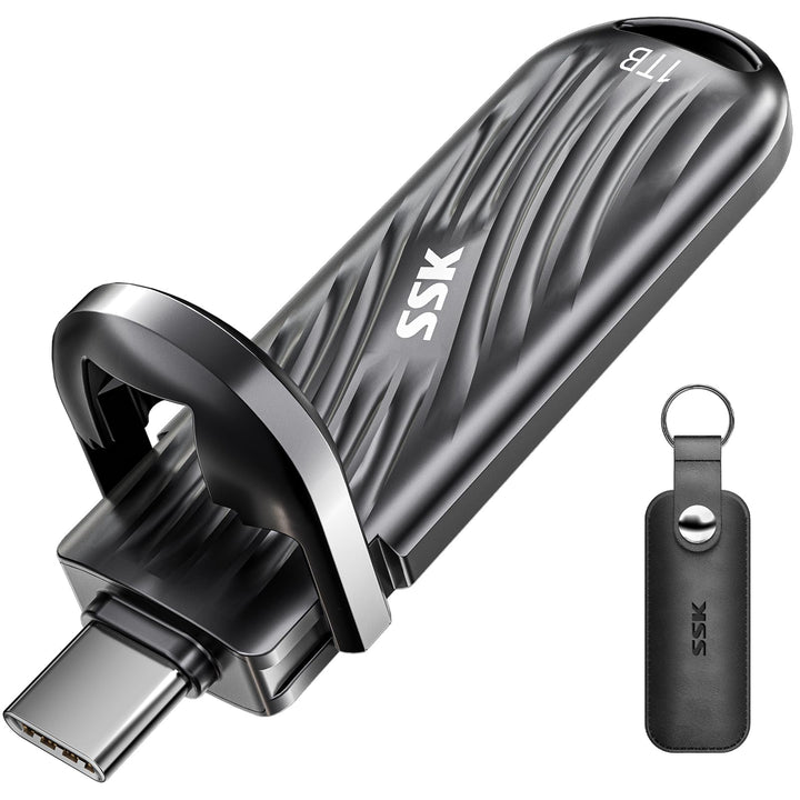 SSK USB 1TB Externe SSD mit bis zu 2000 MB/s, Typ-c Externe Festplatte Solid State Laufwerke USB 3.2