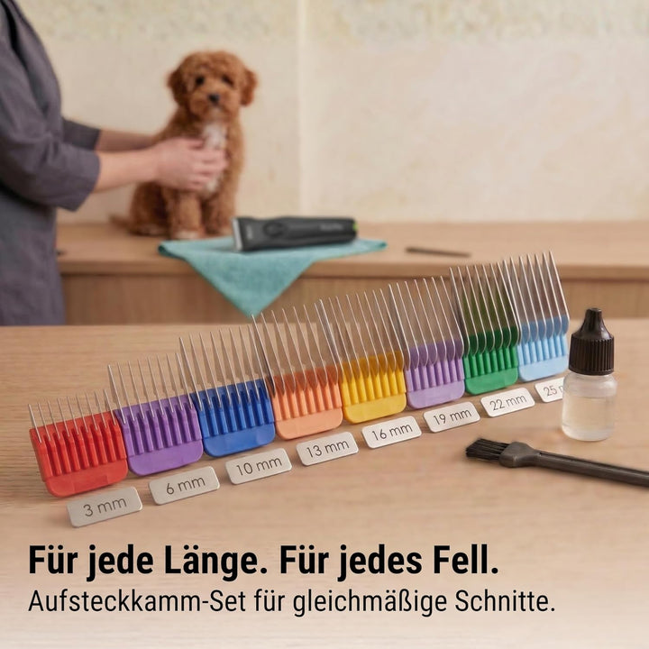 Agrarzone Edition Moser Arco Pro Hundeschermaschine 1 Akku - mit Aufsteckkamm Set - Schermaschine Hu