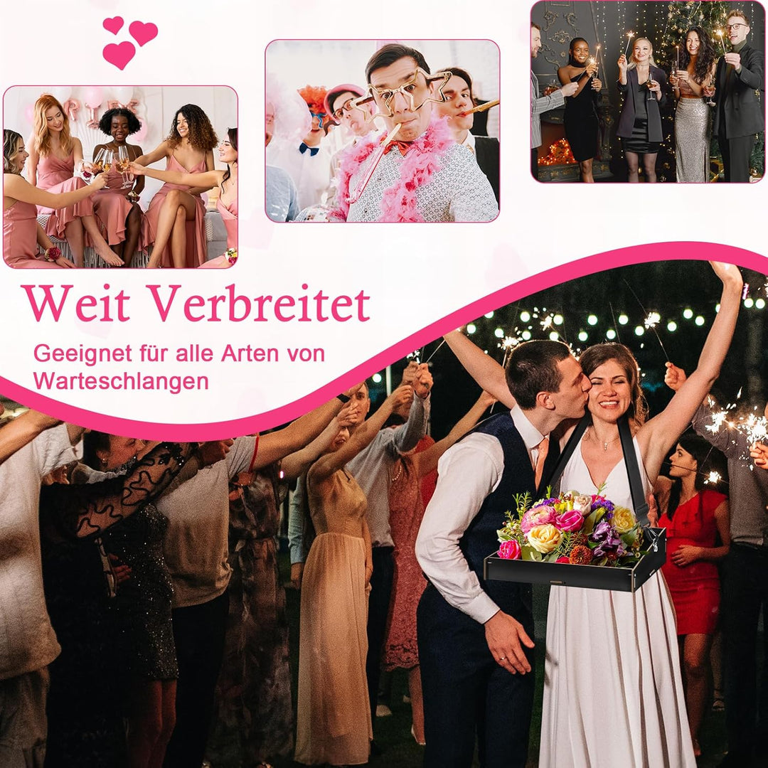 Bauchladen JGA Schwarz Bauchladen Junggesellinnenabschied Team Bride Deko Bauchladen Braut Holz für