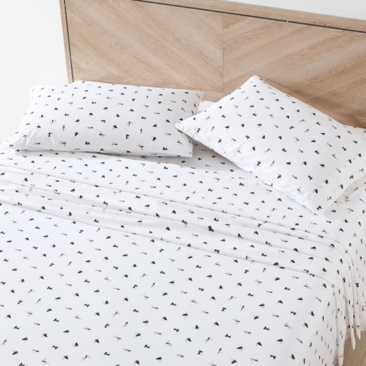 Eddie Bauer Home Sheets Bettwäsche-Set, Baumwoll-Perkal, knackig und cool, stilvolle Heimdekoration,