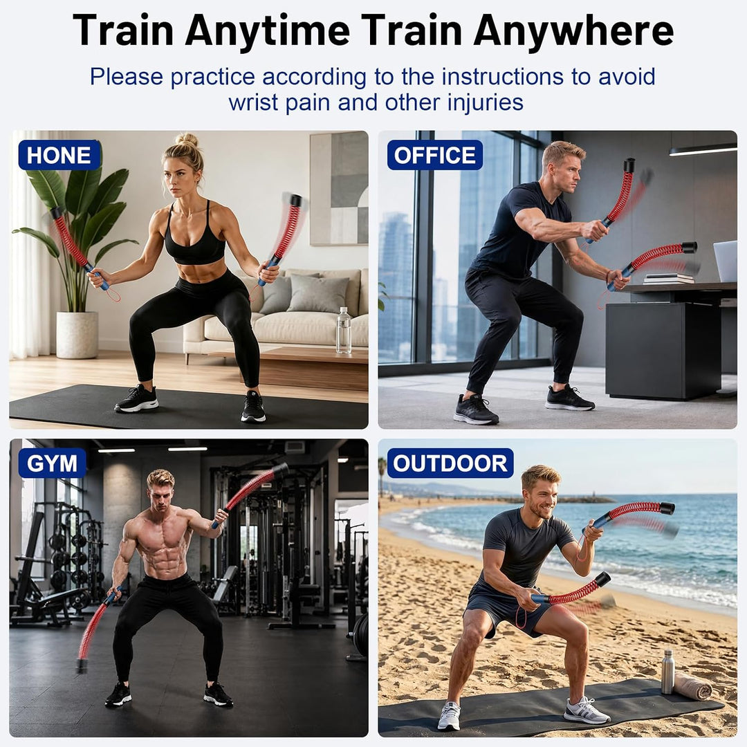2 Ropeless Battle Ropes mit verstellbaren Gewichten für Ganzkörpertraining