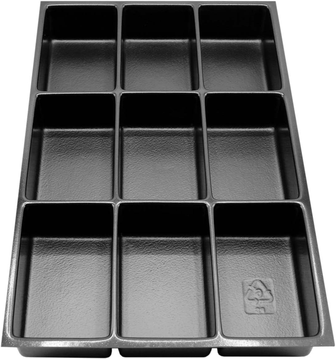 BISLEY Multidrawer Schubladeneinsatz 9 Fächer für A4 Schubladen H 102, 87, 51 mm, Metall, 800 Kunsts