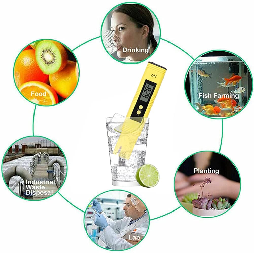 L41CS Digitales pH Messgerät mit LCD Anzeige – Präziser pH-Wert und TDS/EC, Wasserqualitäts-Tester f