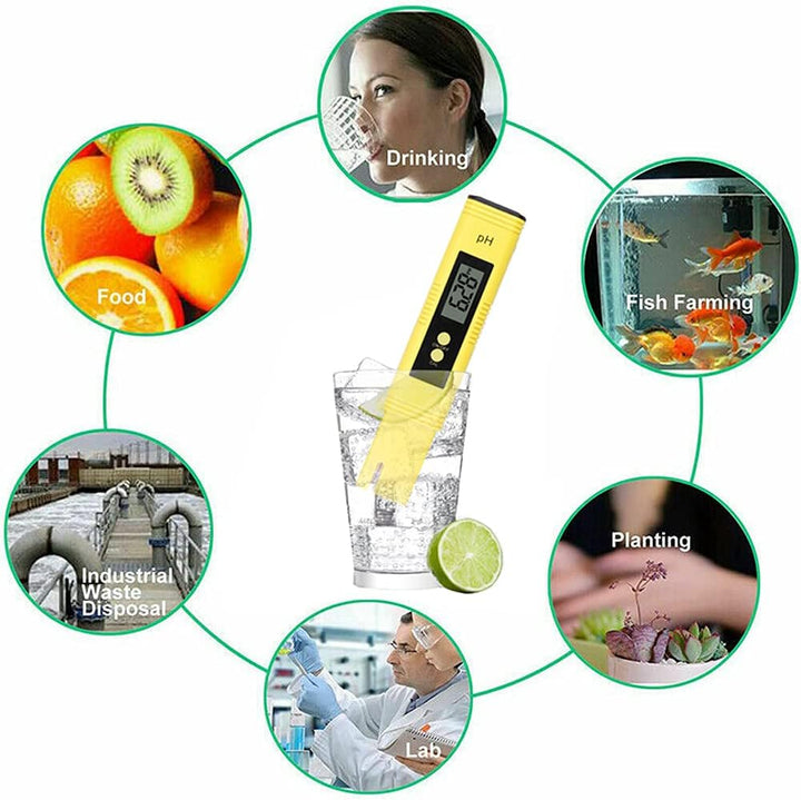 L41CS Digitales pH Messgerät mit LCD Anzeige – Präziser pH-Wert und TDS/EC, Wasserqualitäts-Tester f
